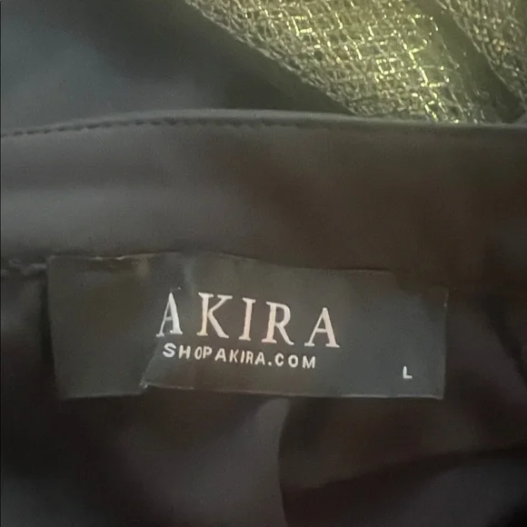 EUC Akira Blouse Black/Gold Women Size Large - Picture 4 of 8